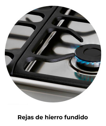 Cocina Longvie Standard 13501XF color acero inoxidable con puerta con visor