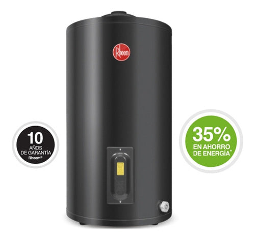 Termotanque Eléctrico Rheem Aee Tep085rh Negro 85lts Carga Superior