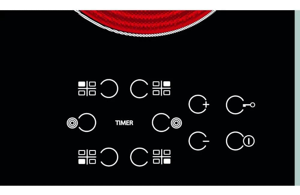 Anafe Eléctrico Whirlpool 4 quemadores AKT8090L Vitrocerámico WAKT8090LX