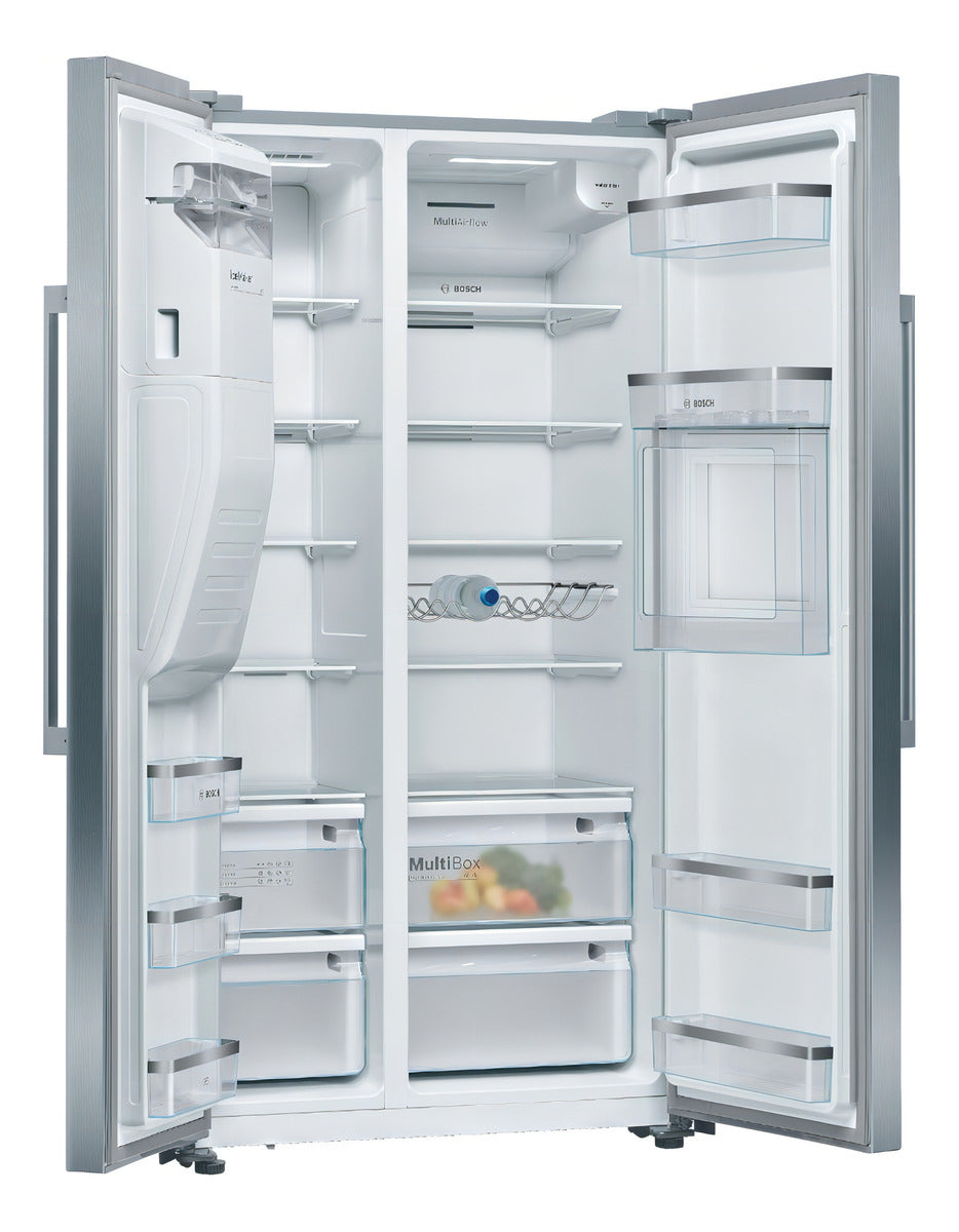 Heladera Bosch Multipuerta Cristal Inverter 547l Kmc85lbea Black Edition