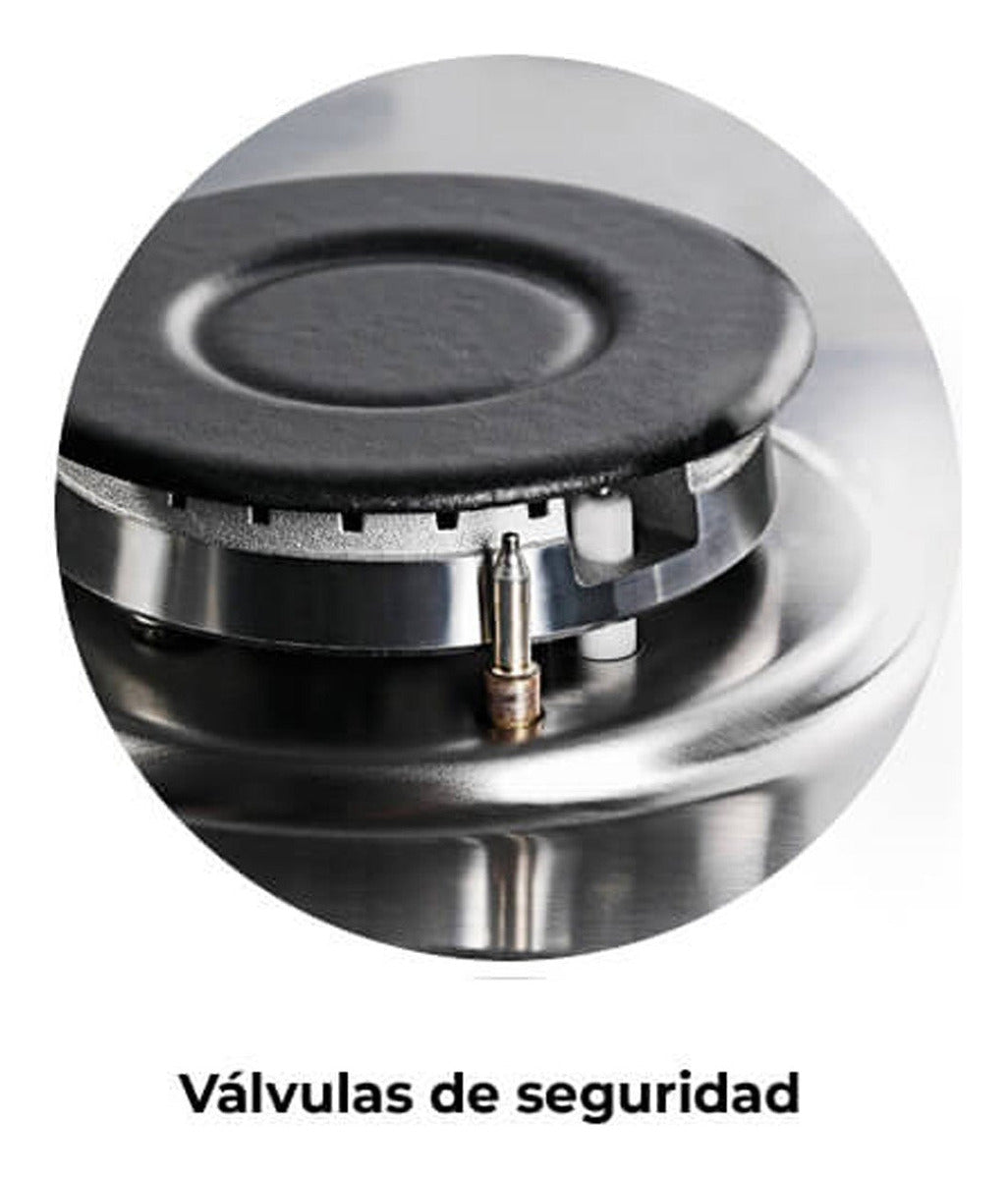 Cocina A Gas Longvie 12231b 56cm Cajón Parrilla Color Blanco