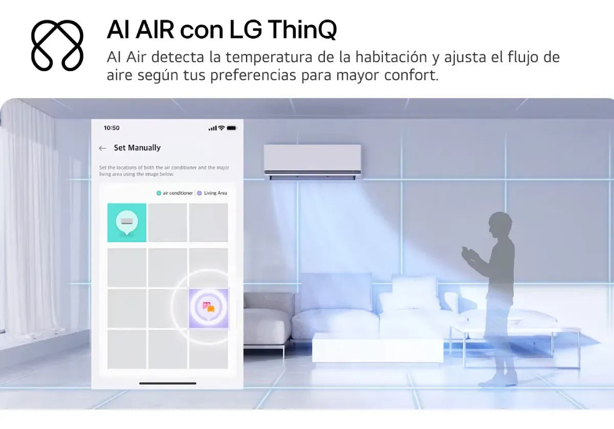 Aire Acondicionado LG DualCool 3000 Frío/Calor Inverter Blanco S3-W120A1DA