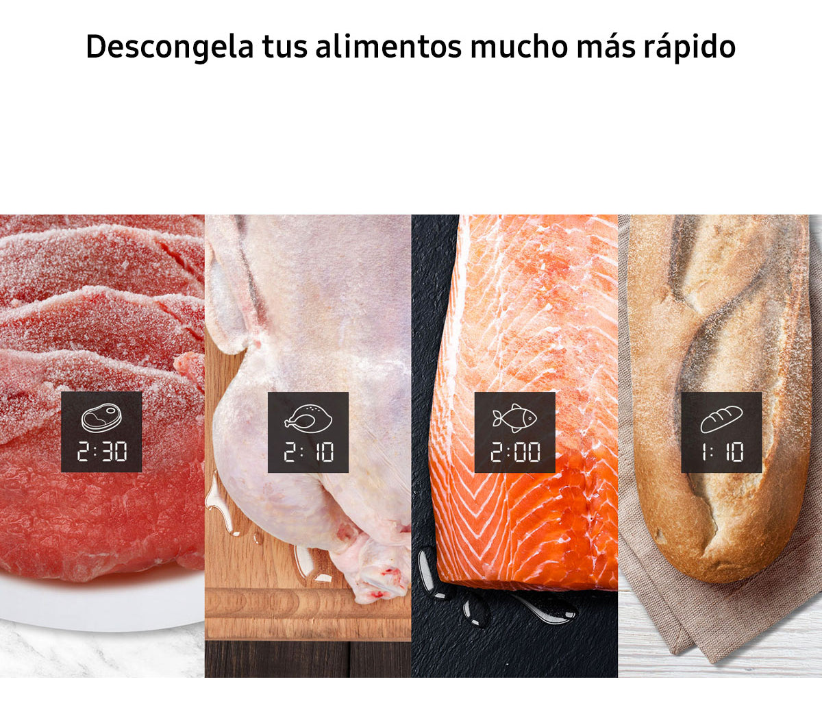 Microondas Samsung Bespoke Grill Fry Ceramico 30 L Blanco SAMG30T5019CW