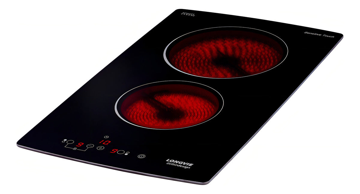 Anafe Vitrocerámico Longvie Avst330k Sensitive Touch Color Negro