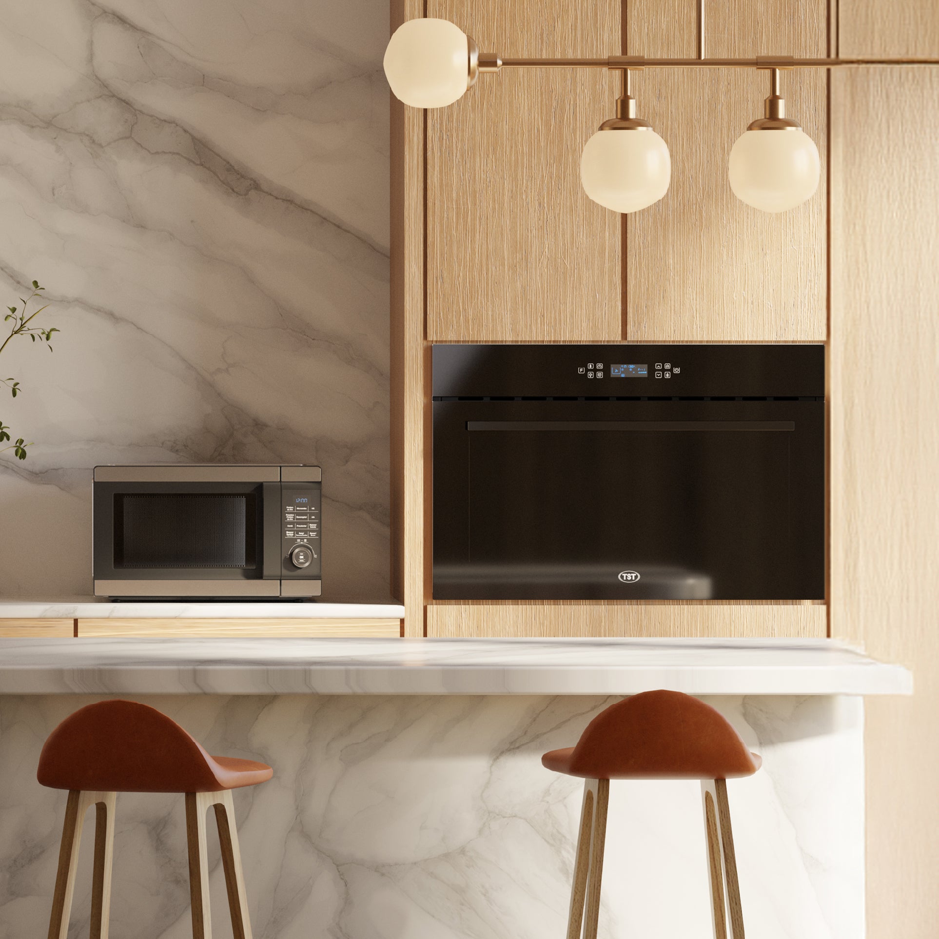 Horno Empotrable Eléctrico Tst E-luxe Black 90 Cm 112l Negro 42-90
