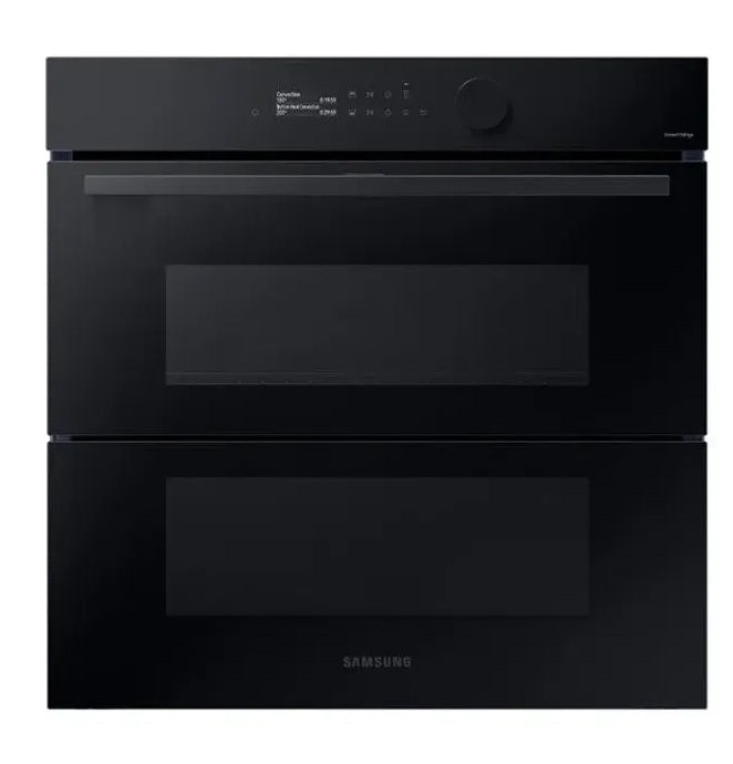 Combo Horno Eléctrico Samsung Bespoke Dual Cook Flex 76 L NV7B5745TAK + Anafe a Gas Samsung Negro 4 Hornallas NA64H3000AK