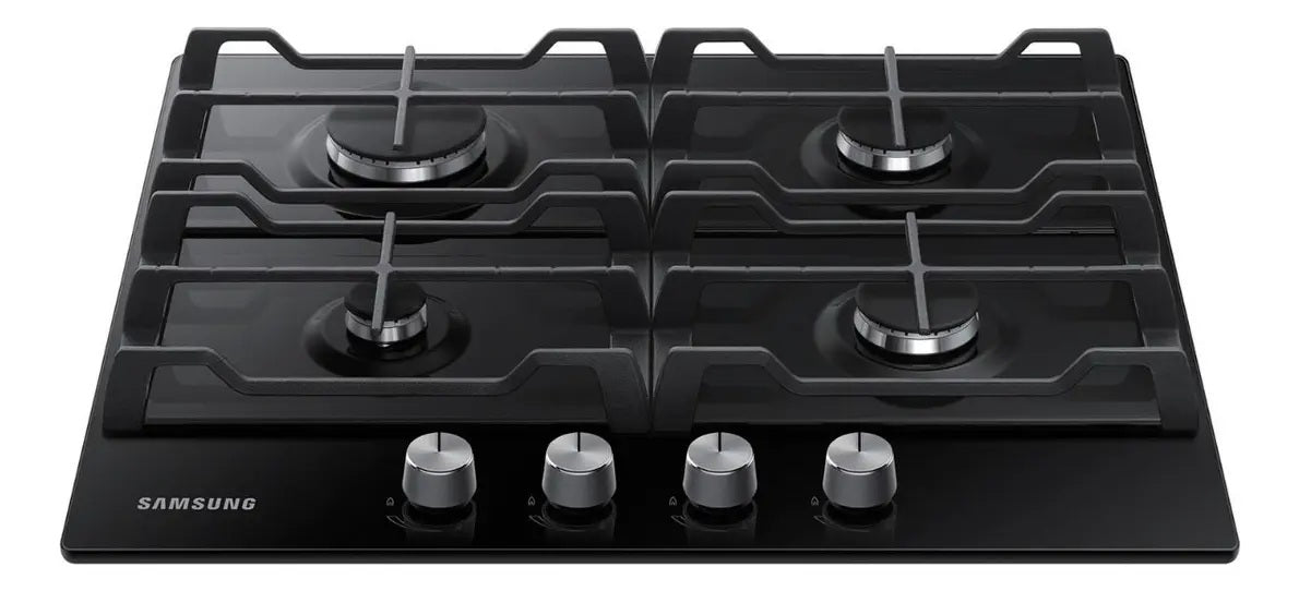 Combo Horno Eléctrico Samsung Bespoke Dual Cook Flex 76 L NV7B5745TAK + Anafe a Gas Samsung Negro 4 Hornallas NA64H3000AK