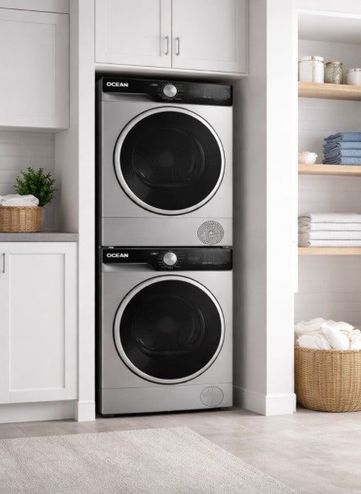 Combo Lavado Ocean Italy Lavarropas 12 Kg inverter +  Secarropas 10kg con bomba de calor