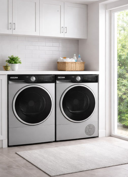 Combo Lavado Ocean Italy Lavarropas 12 Kg inverter +  Secarropas 10kg con bomba de calor