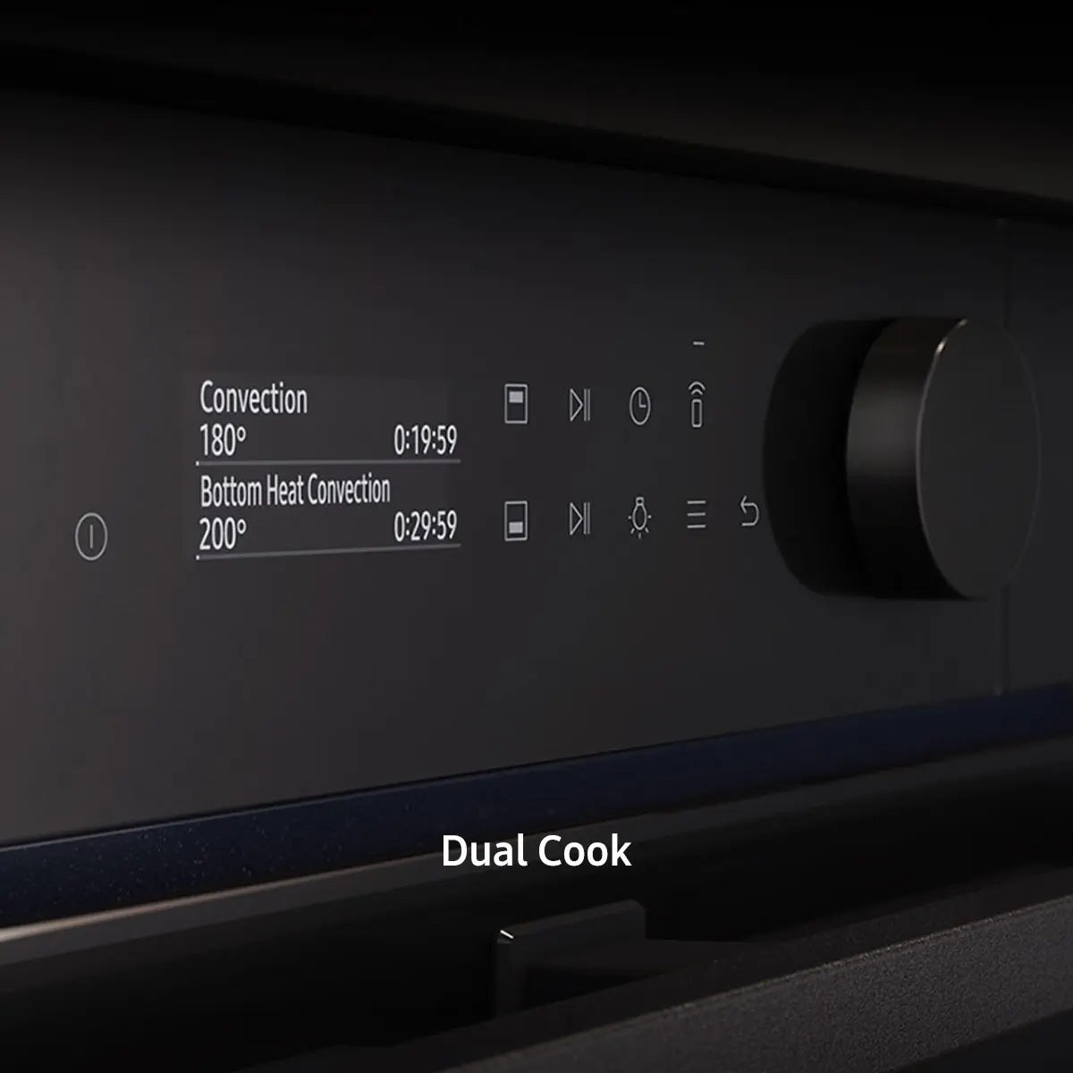 Combo Samsung Horno Electrico Bespoke Dual SANV7B5645TAK + Anafe A Gas 5 Hornallas 75cm SANA75J3030AS