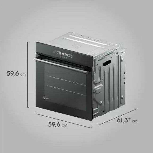 Horno Electrolux  Convección Negro Empotrable A Gas 80l Effic