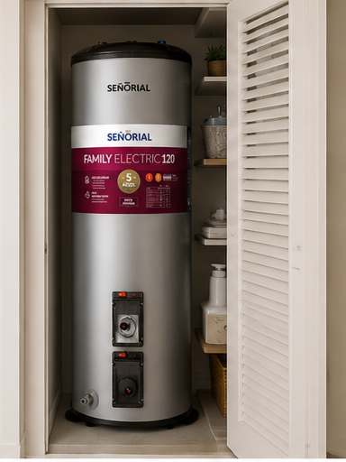 Termotanque Eléctrico Señorial Tts-120 Ear 120l Gris Plata
