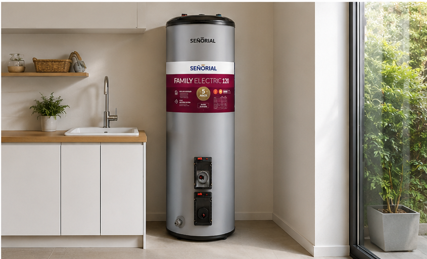 Termotanque Eléctrico Señorial Tts-120 Ear 120l Gris Plata